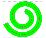 SVG: Inkscape spiral to Plane SVG path element
